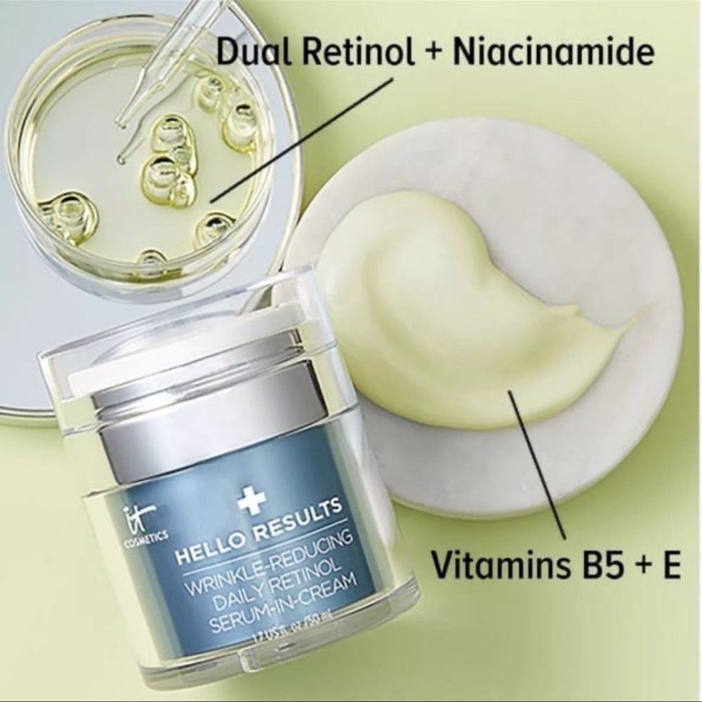 IT COSMETICS Hello Results Wrinkle Reducing Retinol Serum-In-Cream Travel Size - Picture 5 of 9